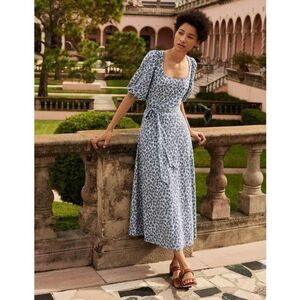 Boden Sophie Cherry Blossom Midi Jersey dress Size 4